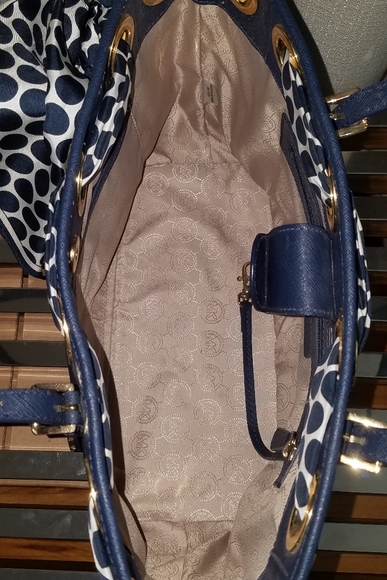 Mk Jet Set Scarf Tote (Blue) - Picture 7 of 11